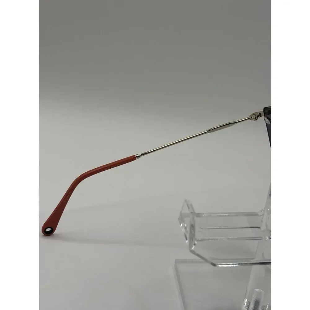 Yoji 32-001430 Rimless Sunglasses Gold Coral Dark Lens 56-18-145 Unisex